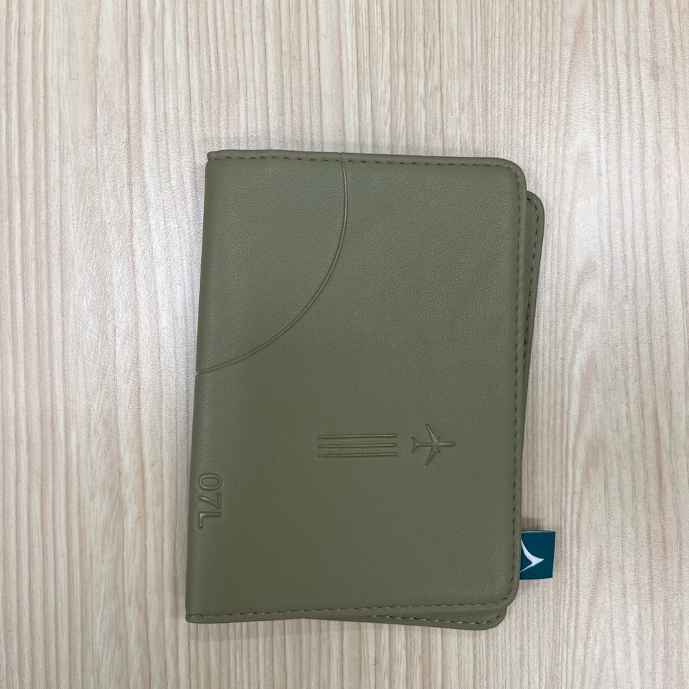Olive Green/Tan Passport Cover